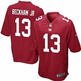Nike Men & Women & Youth Giants #13 Odell Beckham Jr Red Team Color Game Jersey,baseball caps,new era cap wholesale,wholesale hats